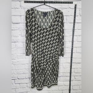 Max Edition black and white dress with side tie Medium